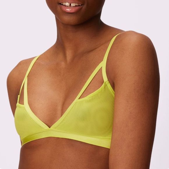 Parade Silky Mesh Strappy Triangle Bralette - Picture 6 of 9